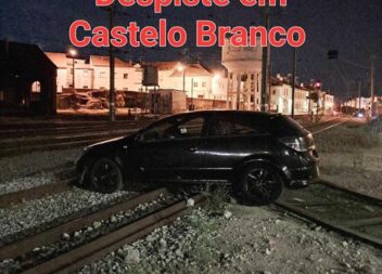 Despiste de automóvel em Castelo Branco