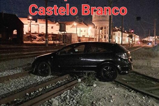 Despiste de automóvel em Castelo Branco