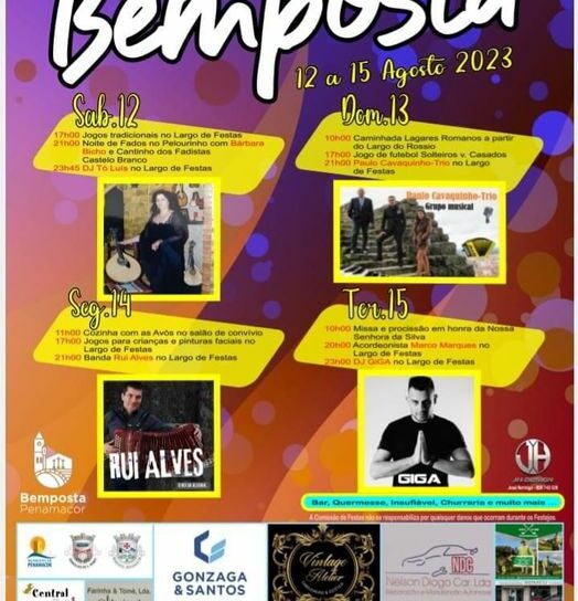 Festa Bemposta de 12 a 15 de Agosto