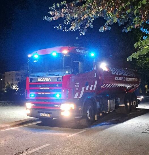 Fogo deflagra em Castelo Branco