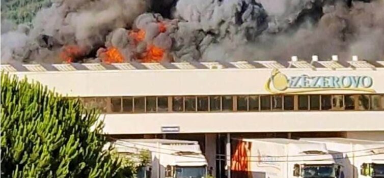 Incêndio deflagrou em fábrica em Ferreira do Zêzere