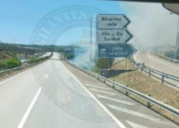 Incêndio deflagrou na A23