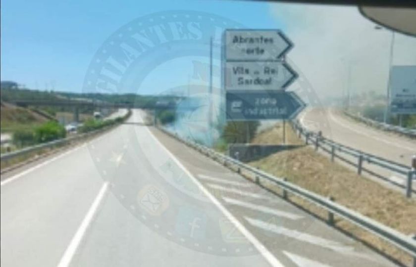 Incêndio deflagrou na A23