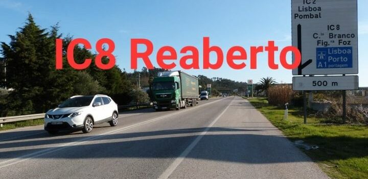 Trânsito no IC8 reaberto
