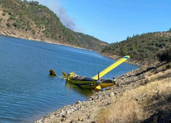 Aeronave avariou no combate a incêndio em Castelo Branco