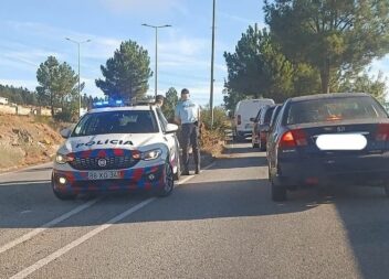 Colisão na Guarda resulta em danos materiais