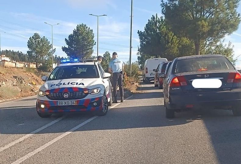 Colisão na Guarda resulta em danos materiais