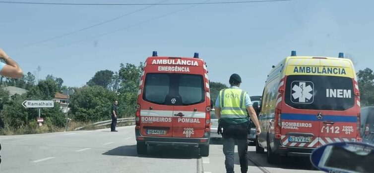 Colisão no IC8 origina seis feridos