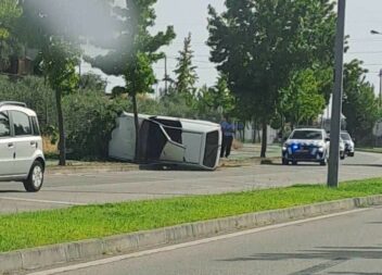 Despiste seguido de capotamento faz um ferido em Castelo Branco