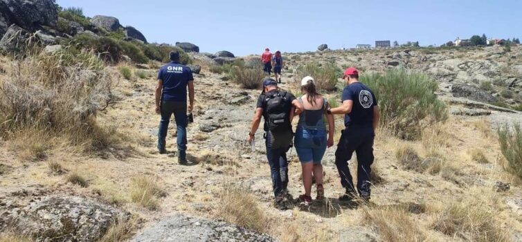Família resgatada da Serra da Estrela