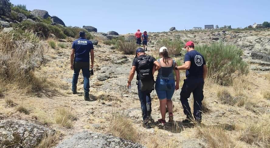 Família resgatada da Serra da Estrela