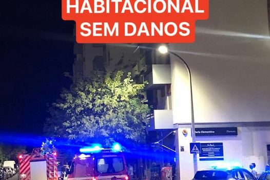 Os bombeiros de Castelo Branco foram solicitados para um alegado incêndio habita