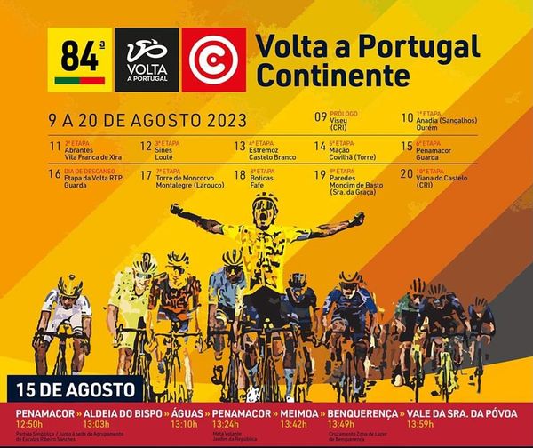 Penamacor acolhe a partida da 6ª etapa da Volta a Portugal em Bicicleta no dia 1