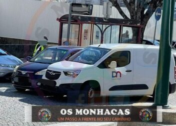 Colisão entre duas viaturas ligeiras em frente ao tribunal da Guarda