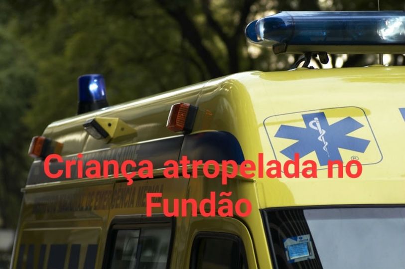 Criança atropelada no Fundão enquanto andava de bicicleta