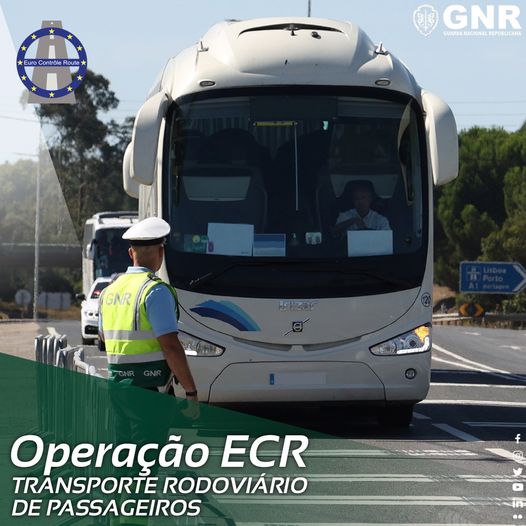 GNR fiscaliza veículos de transporte rodoviário de passageiros