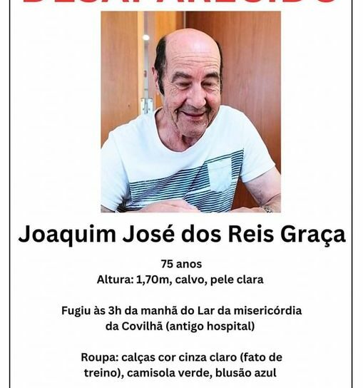 Idoso desaparecido na Covilhã