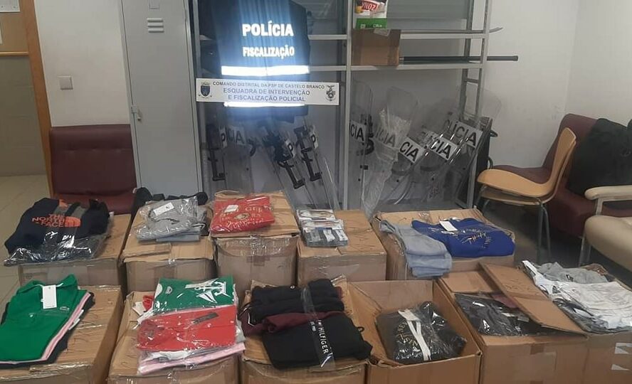 PSP apreende roupa contrafeita em Castelo Branco