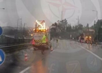 Despiste na A23 acaba em danos materiais