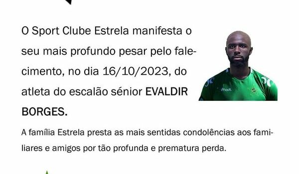Vítima mortal de acidente no IP2 jogava no Sport Clube Estrela