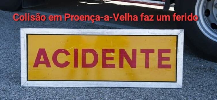 Colisão entre três carros origina um ferido em Proença-a-Velha
