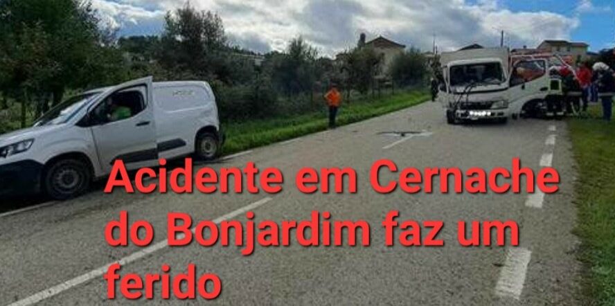Colisão resulta num ferido e leva ao corte de trânsito