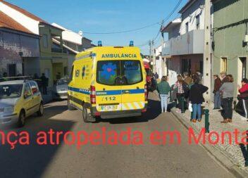 Criança de 11 anos atropelada em Montargil