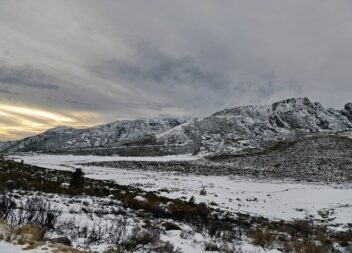 Nevou novamente na Serra da Estrela