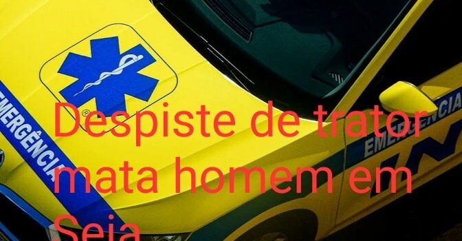 Uma vítima mortal foi o trágico resultado de um despiste de um trator agrícola,