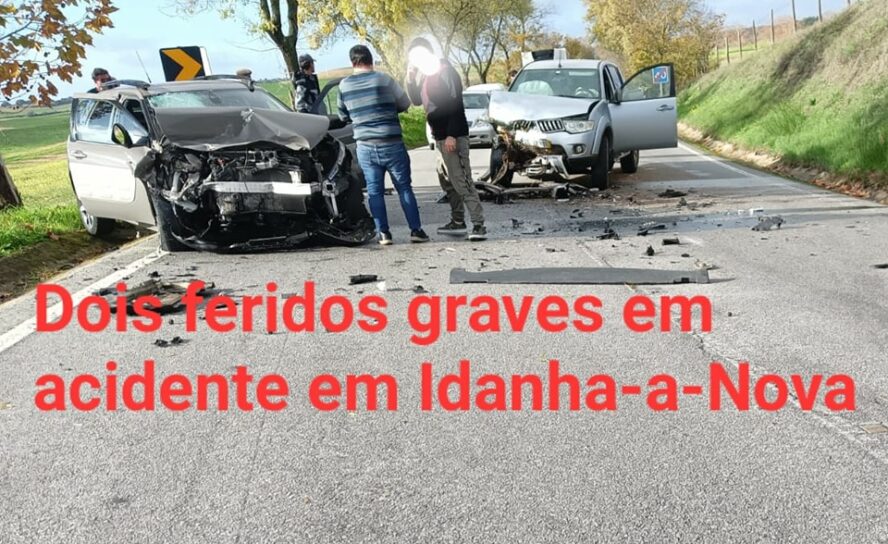 Acidente em Idanha-a-Nova faz dois feridos graves