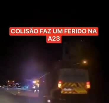 Acidente na A23 em Sarnadas de Ródão origina um ferido