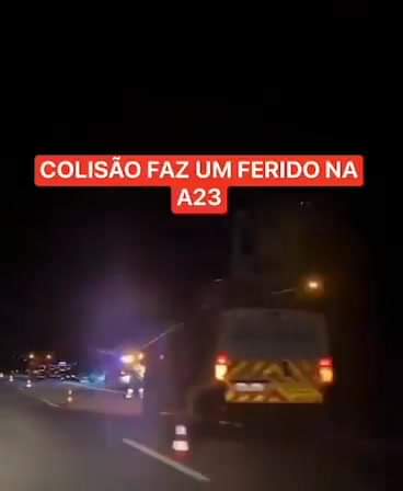Acidente na A23 em Sarnadas de Ródão origina um ferido