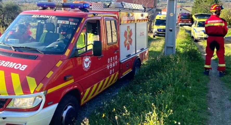 Bombeiros salvam mulher dentro de um poço em Belmonte