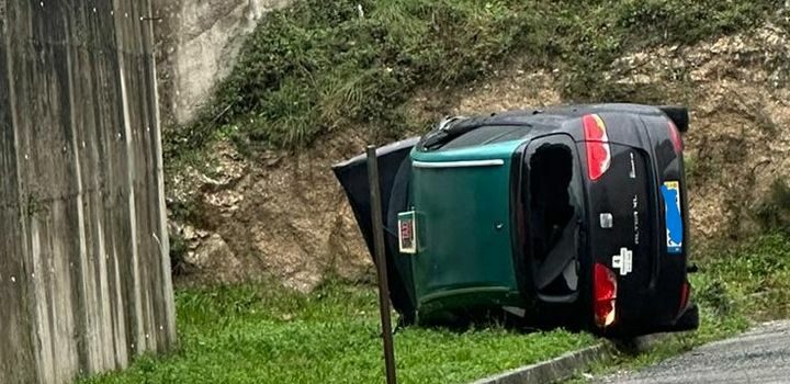 Despiste de Táxi na Guarda faz um ferido