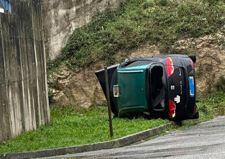 Despiste de Táxi na Guarda faz um ferido