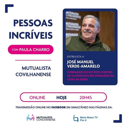 PESSOAS INCRÍVEIS | ENTREVISTA HOJE: JOSÉ MANUEL AMARELO