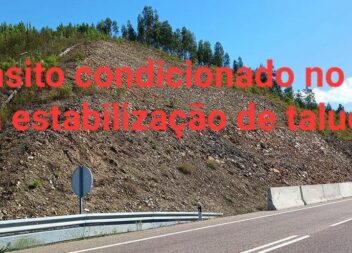 A Infraestruturas de Portugal (IP) informou que devido aos trabalhos de estabili