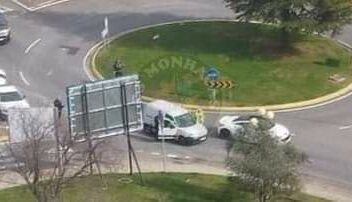 Colisão na Covilhã resulta em danos materias