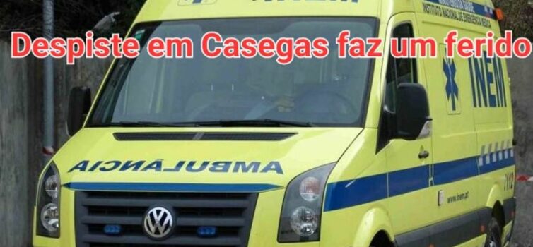 Despiste de motociclo origina um ferido no concelho da Covilhã