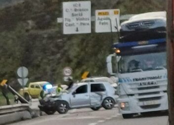 Despiste no IC8 origina um ferido assistido no local