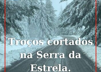 A queda de neve que se fez sentir esta madrugada na Serra da Estrela, obrigou ao