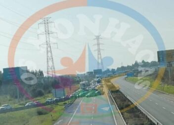 A23 condicionada na saída para Entroncamento Norte