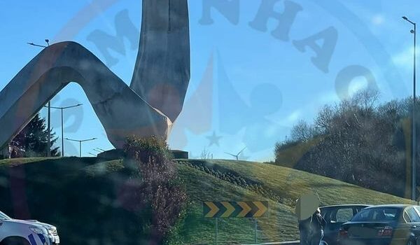 Acidente na Guarda resulta em danos materias