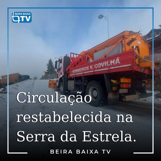 As estradas de acesso ao maciço central na Serra da Estrela já foram reabertas a