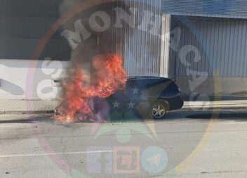 Automóvel arde no Fundão