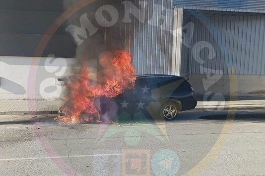 Automóvel arde no Fundão