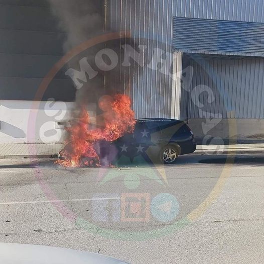 Automóvel arde no Fundão