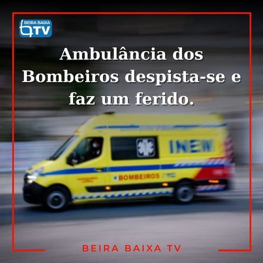 Bombeira ferida em despiste