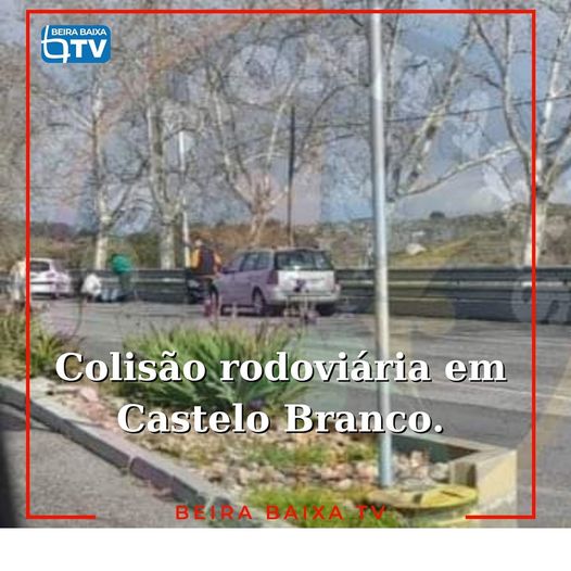 Colisão entre carro e mota na EN233