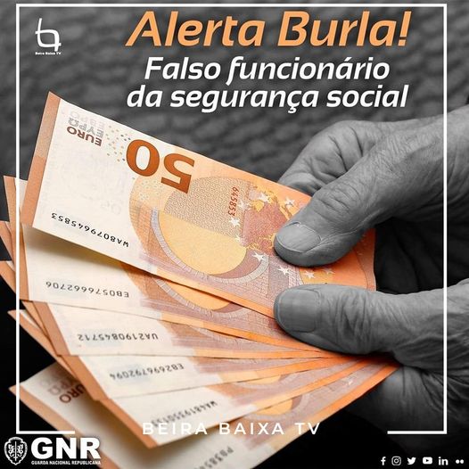 GNR alerta para burla com falso funcionário da segurança social